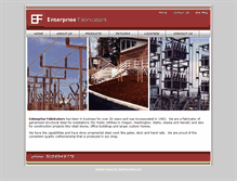 Tablet Screenshot of enterprisefabricators.com